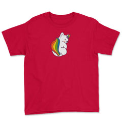 Rainbow Pride Flag Fantasy Creature Gay product Youth Tee - Red