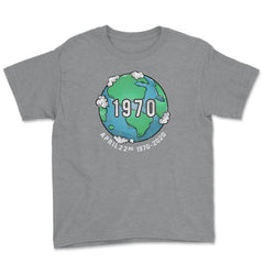 Earth Day 50th Anniversary 1970 2020 Gift for Earth Day graphic Youth - Grey Heather
