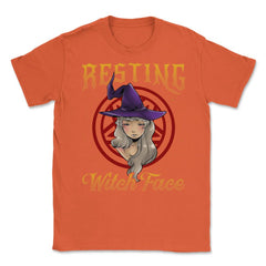 Resting Witch Face ANIME Witch Girl Character Gift Unisex T-Shirt - Orange