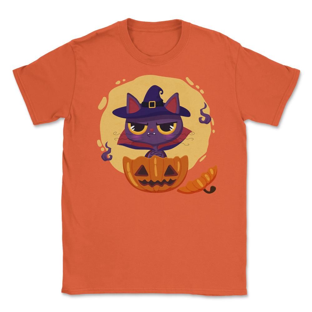 Catula inside a Halloween Pumpkin Shirt Gifts Unisex T-Shirt - Orange