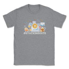 #StackingSats Bitcoin Blockchain Cryptocurrency For Fans design - Grey Heather