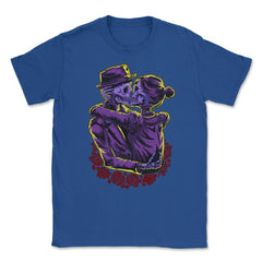 Kissing Skeletons Halloween / Day of the Dead Gift Unisex T-Shirt - Royal Blue