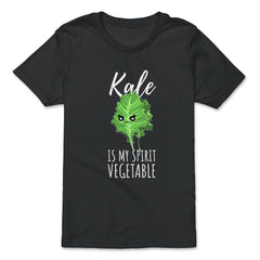 Kale is My Spirit Vegetable Funny Humor print - Premium Youth Tee - Black