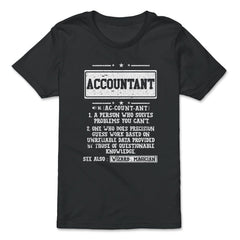 Hilarious Accountant Definition for Auditors & Actuaries product - Premium Youth Tee - Black