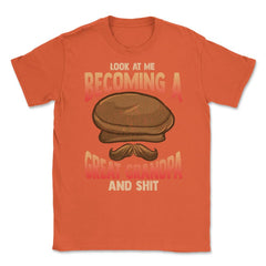 Becoming a Great Grandpa T-Shirt Funny Father’s Day Tee Shirt Gift - Orange