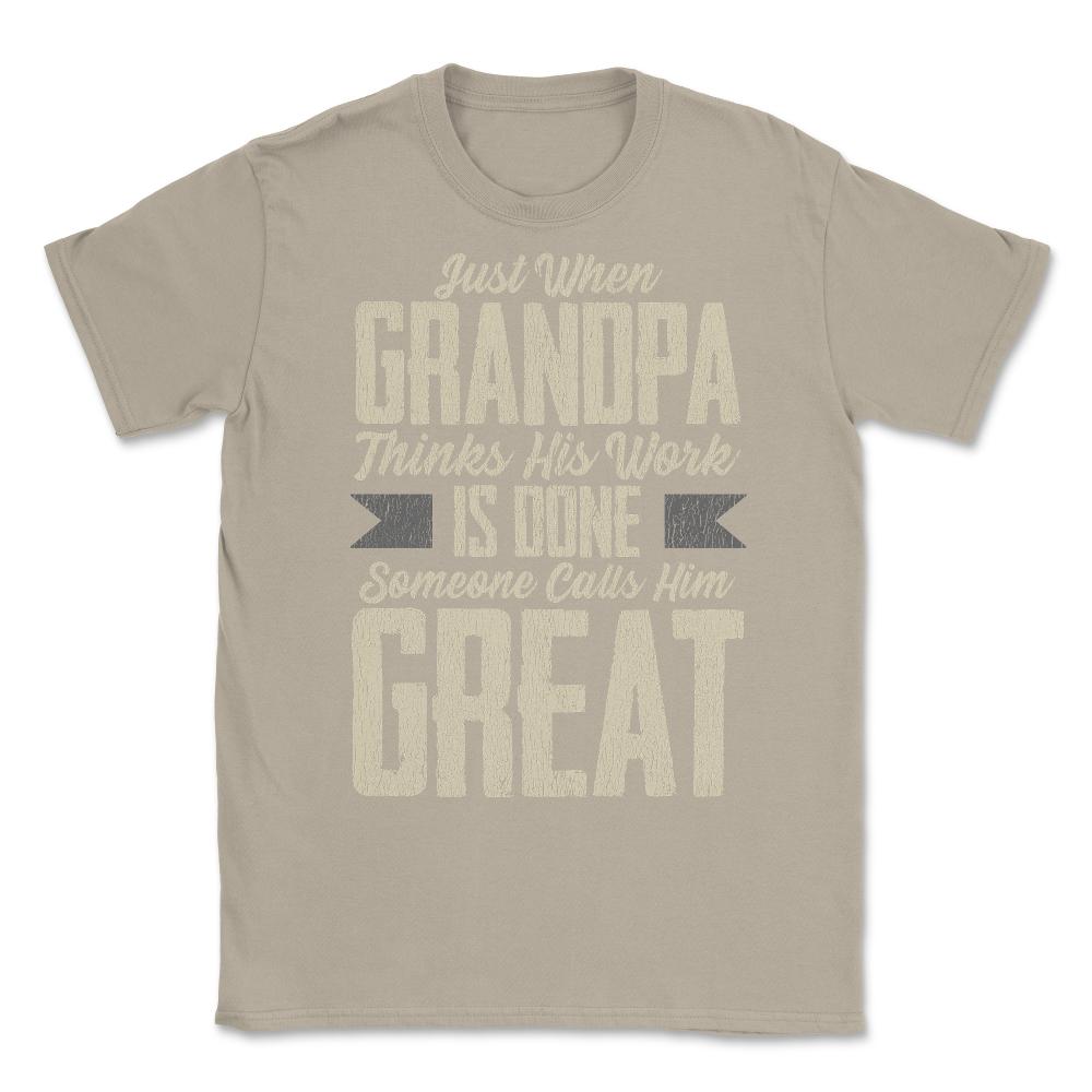 Great Grandpa Unisex T-Shirt - Cream