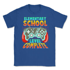 Elementary Level Complete Video Game Controller Graduate print Unisex - Royal Blue