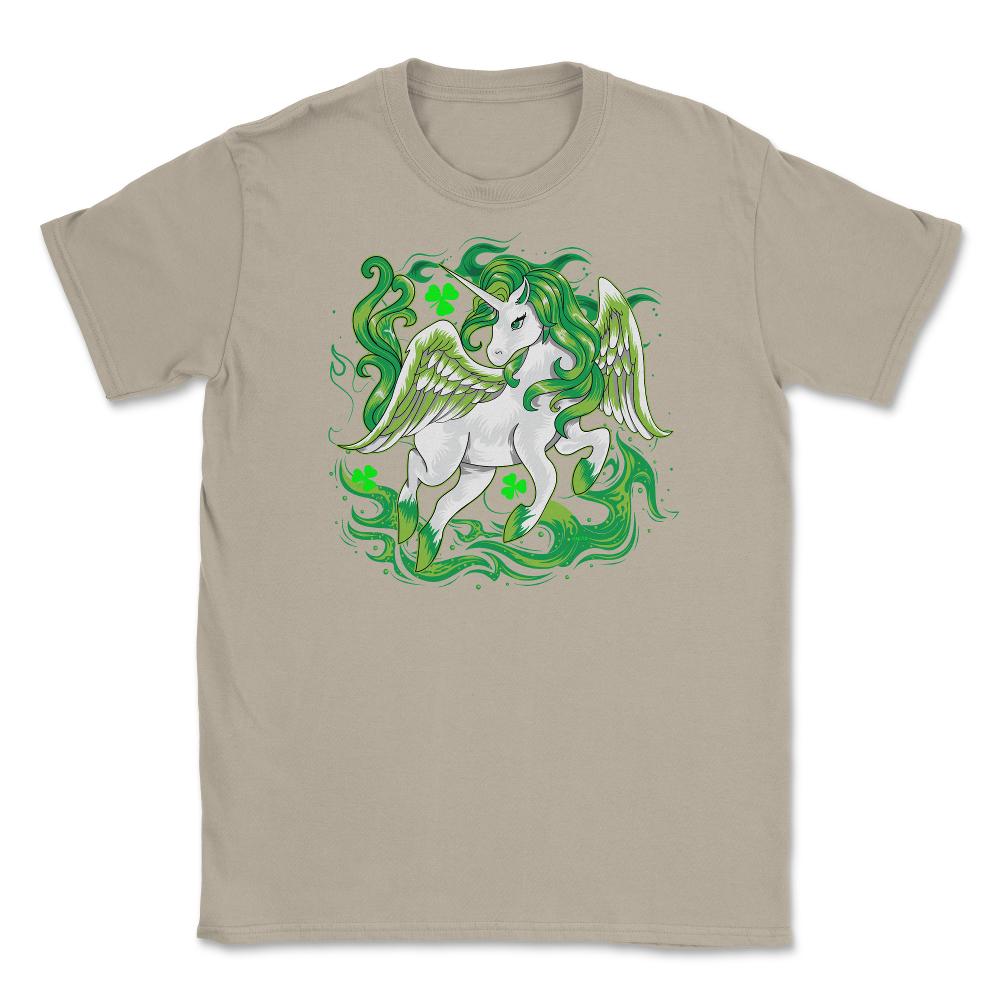 Irish Unicorn Saint Patrick Day Unisex T-Shirt - Cream