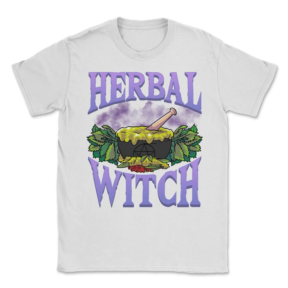 Herbal Witch Funny Apothecary & Herbalism Humor design Unisex T-Shirt - White