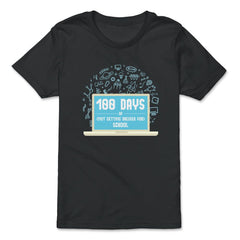 100 Days of (Not Getting Dressed for) School Design design - Premium Youth Tee - Black
