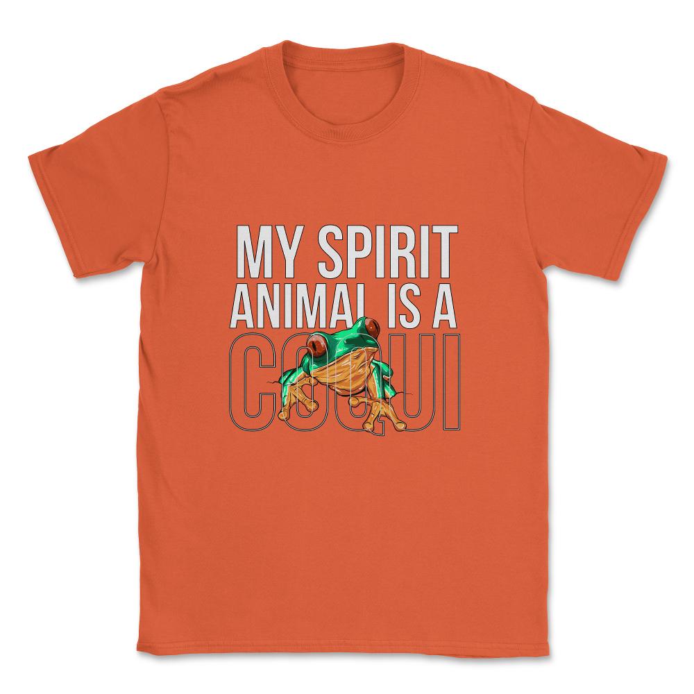 My Spirit Animal is a Coqui Boricua Puerto Rico Modern design Unisex - Orange