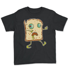 Zombie Bread Funny Halloween Character Trick'Treat Youth Tee - Black
