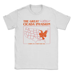 Cicada Invasion Coming to These States in US Map Cool graphic Unisex - White