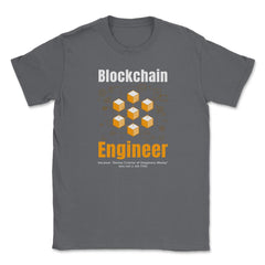 Blockchain Engineer Definition For Bitcoin & Crypto Fans product - Smoke Grey