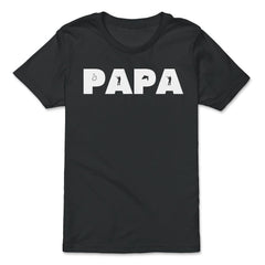 Funny Papa Fishing And Hunting Lover Grandfather Dad print - Premium Youth Tee - Black