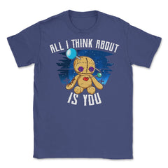 Funny Voodoo Doll All I think about is you Unisex T-Shirt - Purple
