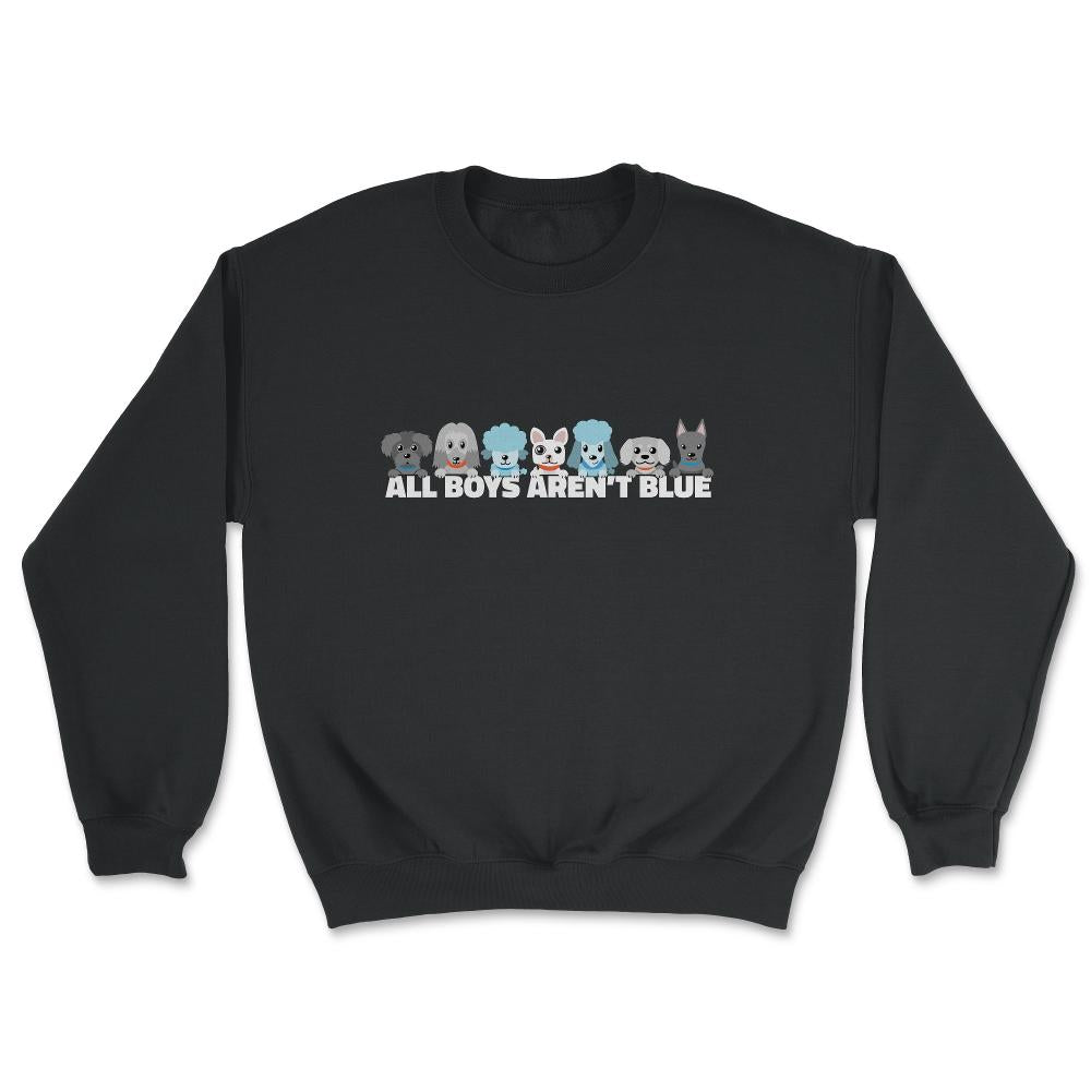 Demiboy All Boys Aren’t Blue Male & Agender Color Flag Pride design - Unisex Sweatshirt - Black