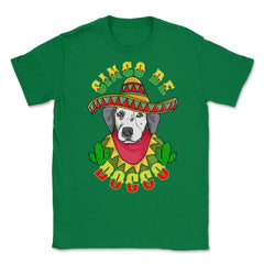 Cinco de Doggo Funny Dalmatian Dog for Cinco de Mayo design Unisex - Green