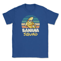 Banana Squad Lovers Funny Banana Fruit Lover Cute graphic Unisex - Royal Blue