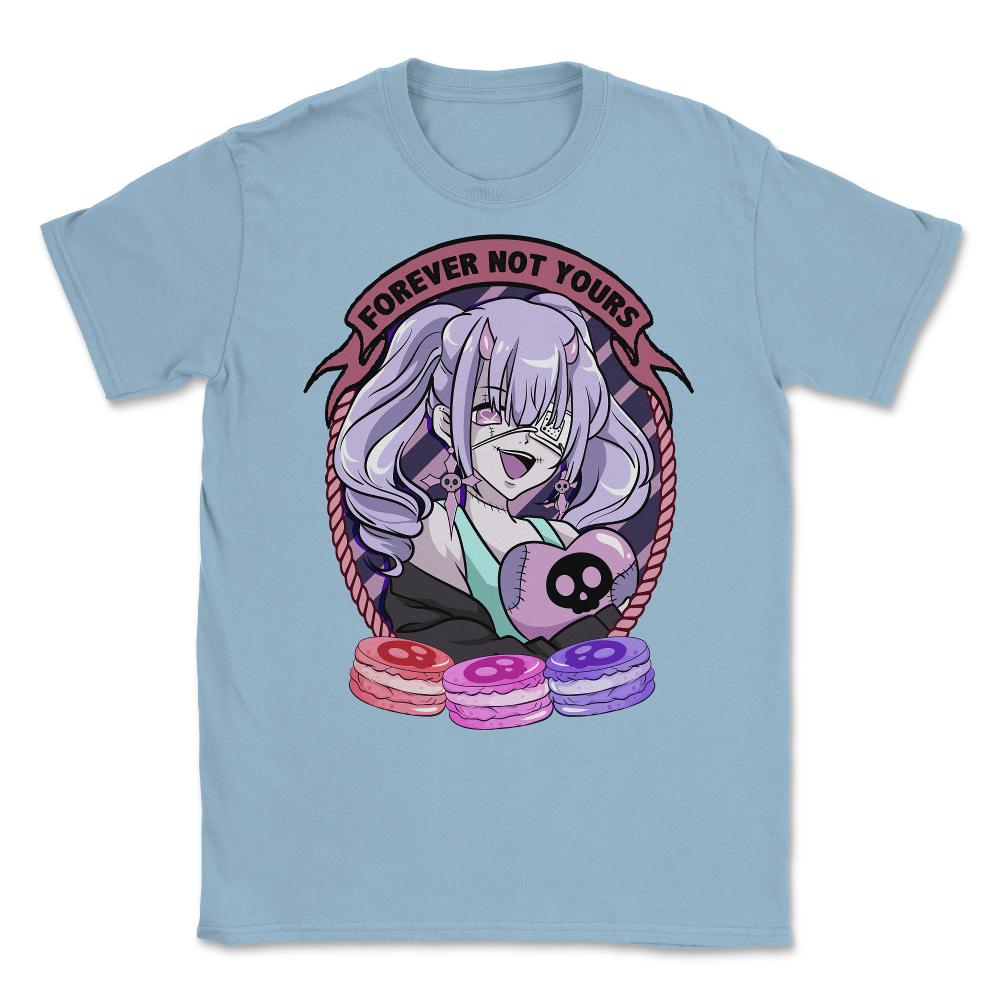 Kawaii Pastel Goth Witchcraft Anime Girl product Unisex T-Shirt - Light Blue