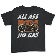 All Ass No Gas Cycling & Bicycle Riders product - Youth Tee - Black