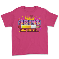 Virtual Freshman Now Loading Back to School 9th Grade design Youth Tee - Heliconia
