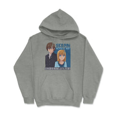 Senpai, Notice Me! Anime Shirt T Shirt Tee Gifts Hoodie - Grey Heather