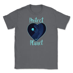 Protect our Planet T-Shirt Gift for Earth Day  Unisex T-Shirt - Smoke Grey