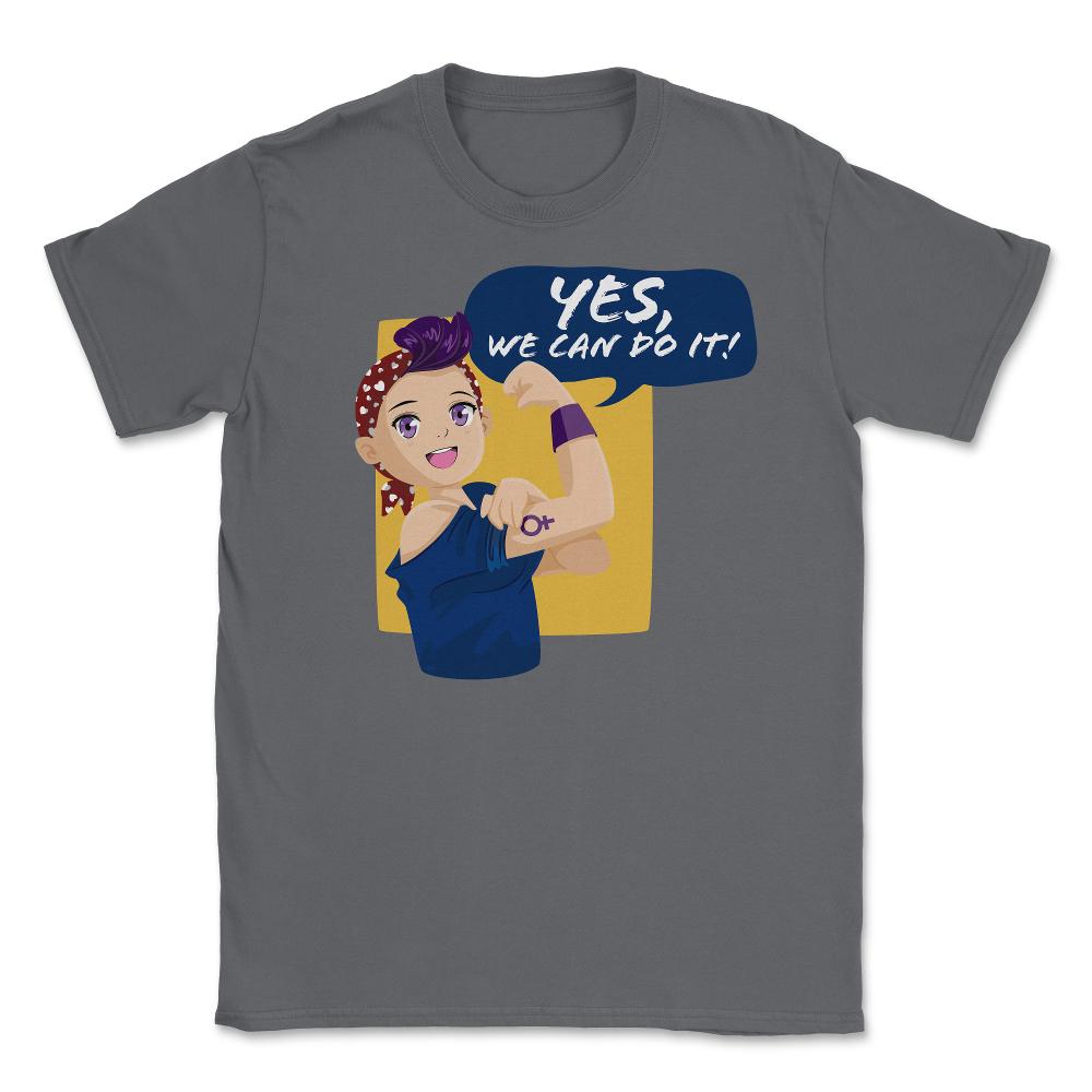 Yes, we can do it! Anime Teen Unisex T-Shirt - Smoke Grey