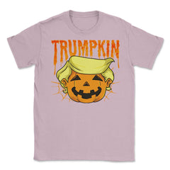 Donald Trumpkin funny president Trump Halloween Unisex T-Shirt - Light Pink