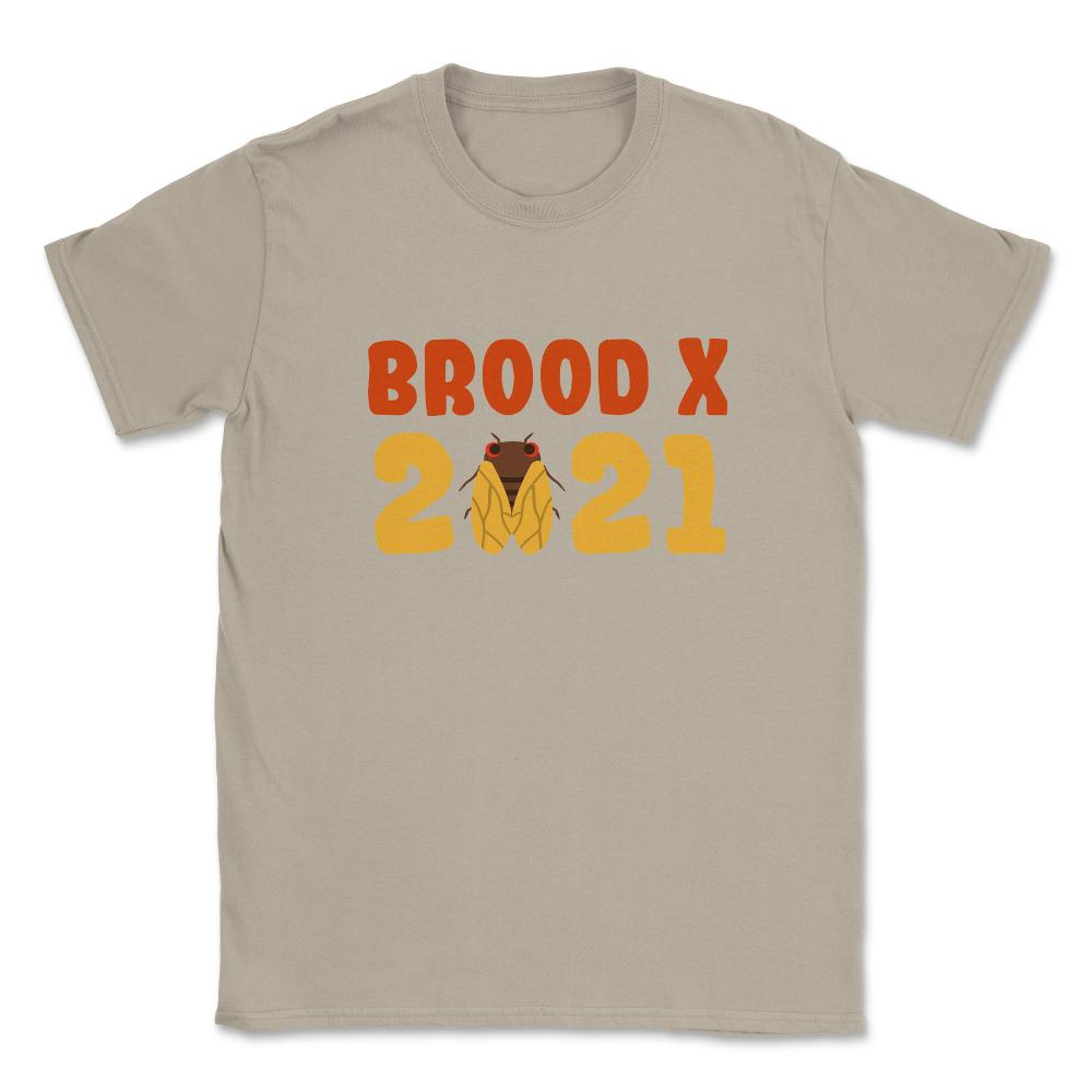 Cicada Brood X 2021 Reemergence Theme Design graphic Unisex T-Shirt - Cream