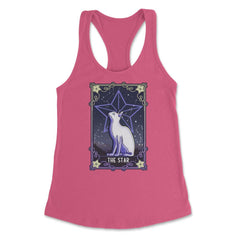 The Star Cat Arcana Tarot Card Mystical Wiccan product Women's - Hot Pink