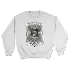 Dark Academia Aesthetic After Life Scary Crow Vintage design - Unisex Sweatshirt - White