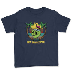 Is It Halloween Yet? Tropical Coconut Jack o' lantern product Youth - Navy