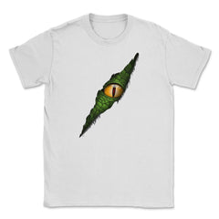Dinosaur Eye Ragged Halloween T Shirts & Gifts Unisex T-Shirt - White