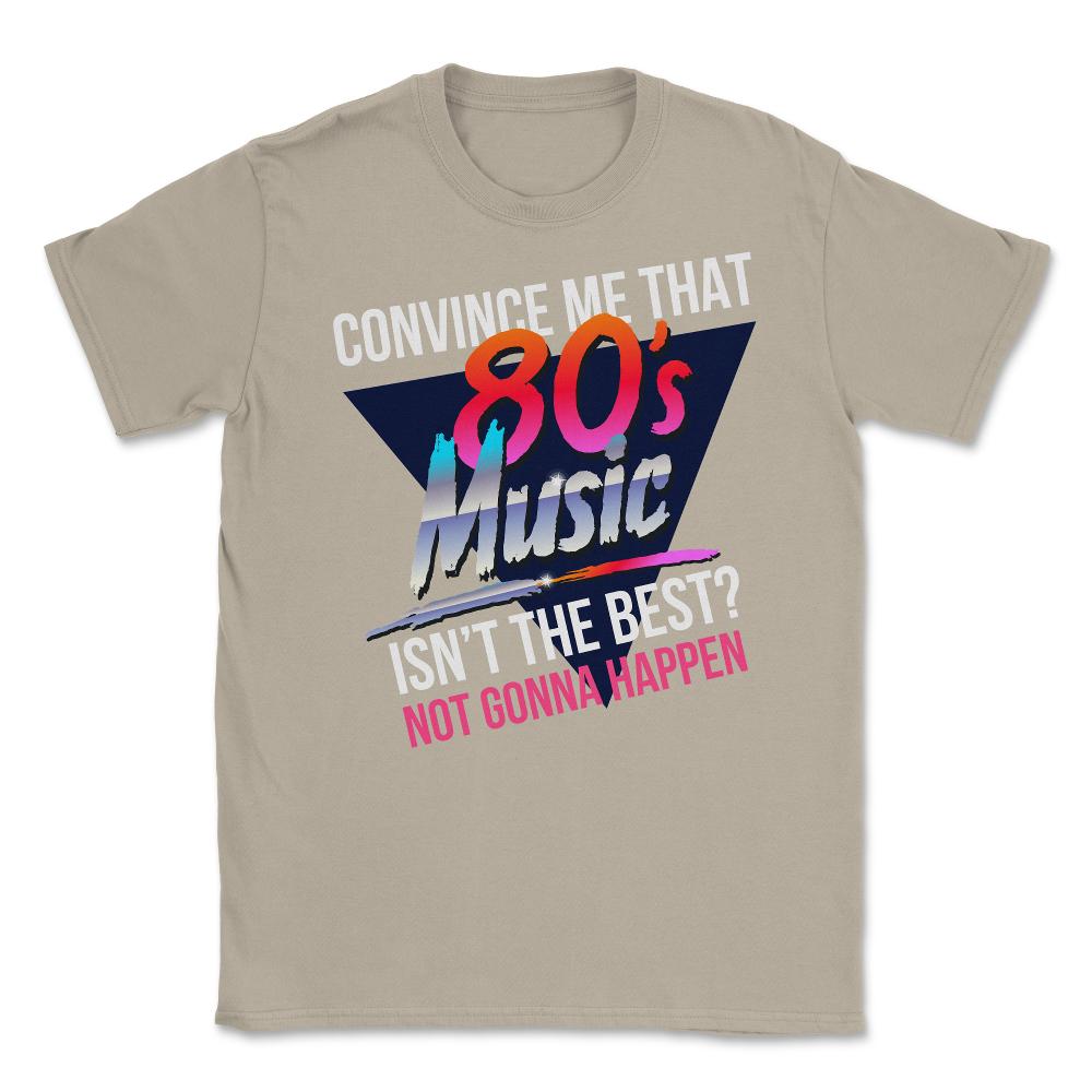 80’s Music is the Best Retro Eighties Style Music Lover Meme design - Cream