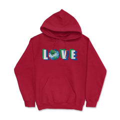 Love our Planet Earth Day Hoodie - Red