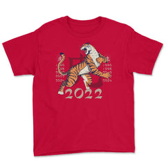 Year of the Tiger 2022 Chinese Aesthetic Design product Youth Tee - Red