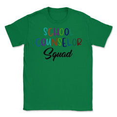 Funny School Counselor Squad Colorful Coworker Counselors design - Green