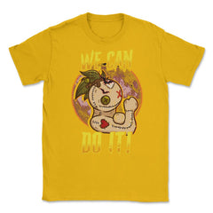 Voodoo Doll We can do it Halloween Fun Unisex T-Shirt - Gold