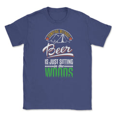 Camping Without Beer Is Just Sitting In The Woods Camping graphic - Purple