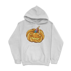 Jack O Unicorn Pumpkin Halloween T Shirt Gifts Hoodie - White