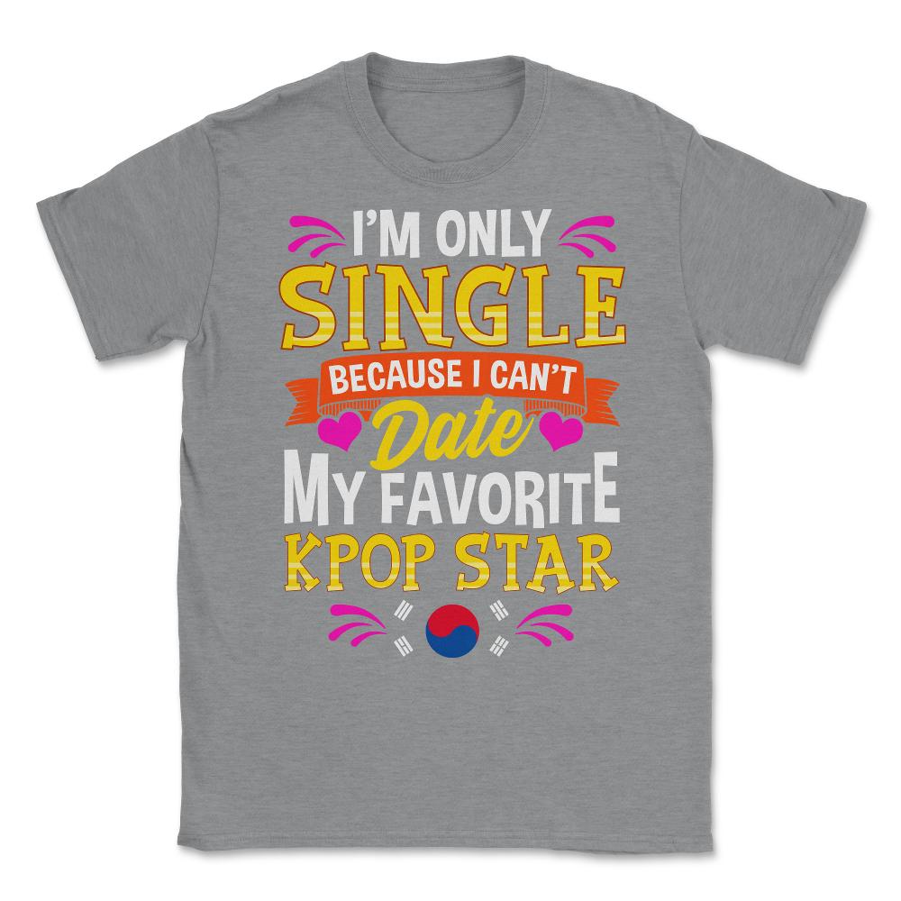 K-POP Star Lover for Korean music Fans design Unisex T-Shirt - Grey Heather