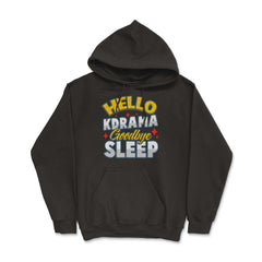 Hello K-Drama Goodbye Sleep Korean Drama Funny design Hoodie - Black