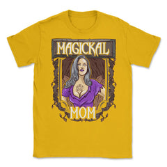Magical Mom Funny Occult Vintage Halloween Unisex T-Shirt - Gold