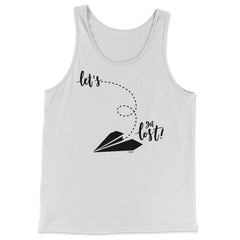 Let's get lost! graphic Novelty tee by No Limits prints - Tank Top - White