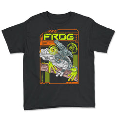 Frog Robotic Pet Mechanical Animal Frog Pet design Youth Tee - Black