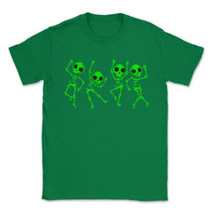 Dancing Human Skeletons Shirt Halloween T Shirt Gi Unisex T-Shirt - Green