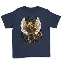 Steampunk Anime Dragon Girl Science Fantasy Futurism product Youth Tee - Navy