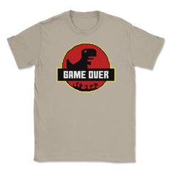 Game Over Back to Retro Dinosaur Shirt Gift T-Shirt Unisex T-Shirt - Cream